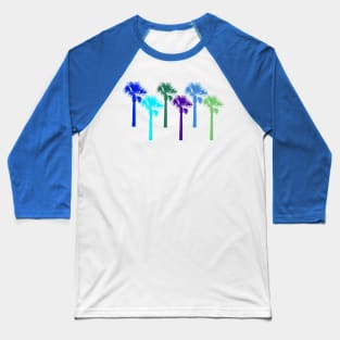 Neon Palm Trees Baseball T-Shirt